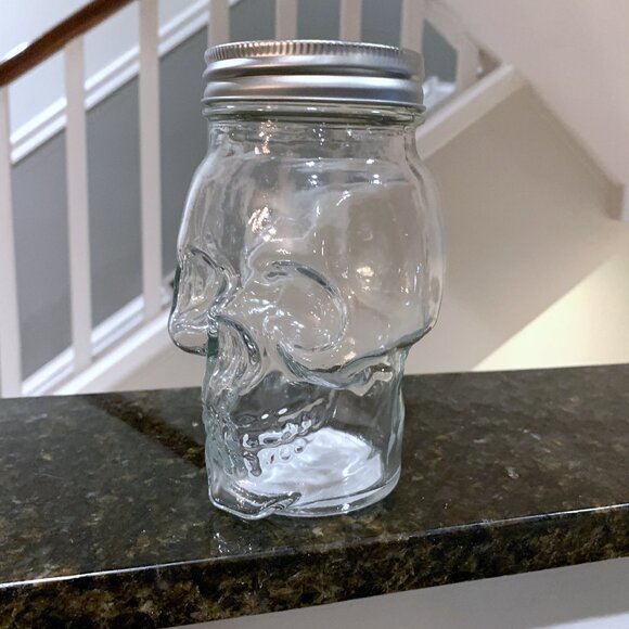 Set of 4 Glass Skull Jars Skeleton Candy Dish NEW Halloween Decor Target 2024 - Picture 6 of 8